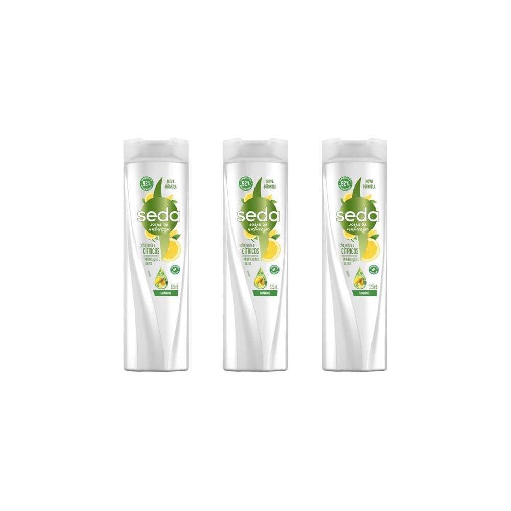 Shampoo Seda 325Ml Cha Verde E Citrico-Kit C/3Un