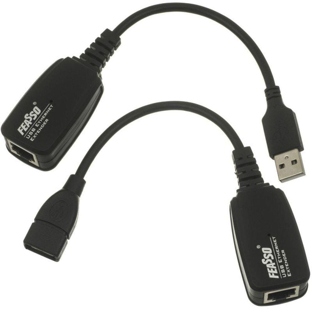 Cabo Extensor Usb A Macho Para Usb A Femea Via Rj45 50m