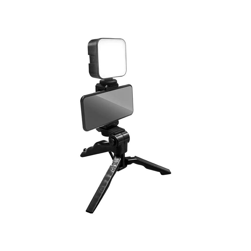 Kit Vlog Com Tripé e Luz Led Para Smartphone Multilaser