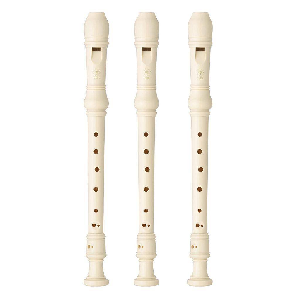 Kit 3 Flautas Doce Soprano Germânica Em C YRS-23 Yamaha
