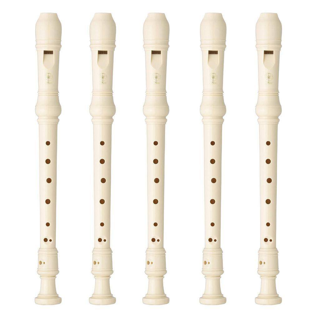 Kit 5 Flautas Doce Soprano Germânica Em C YRS-23 Yamaha