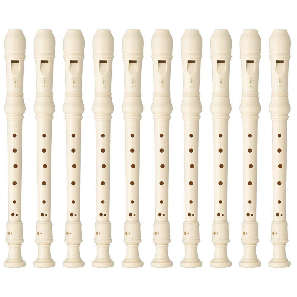 Kit 10 Flautas Doce Soprano Germânica Em C YRS-23 Yamaha