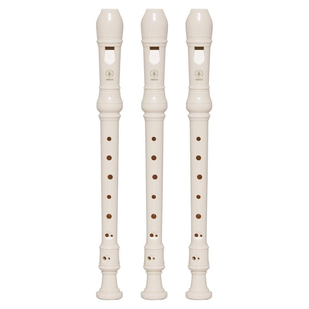 Kit 3 Flautas Doce Soprano Barroca Em C YRS-24B Yamaha