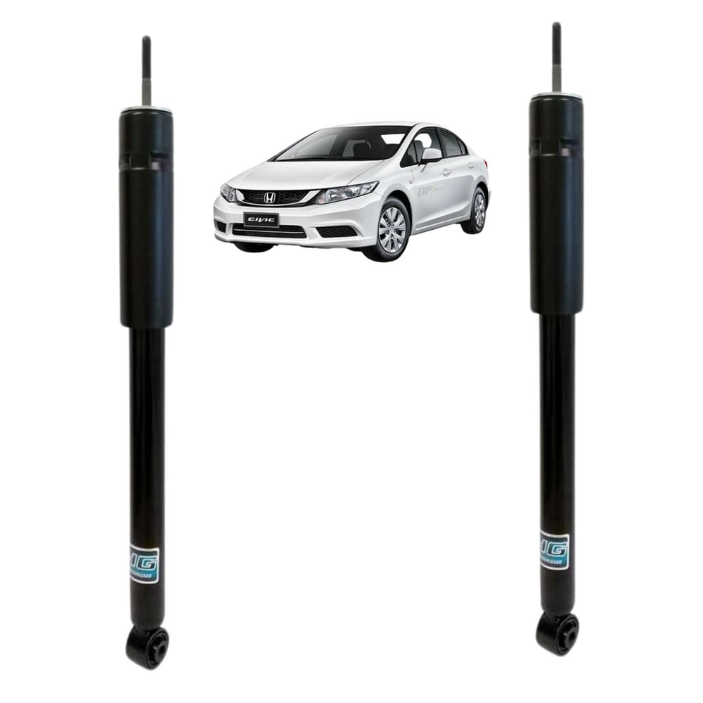 Par Amortecedor Pressurizado Nakata Traseiro Honda Civic G9 2.0 2012 A 2016