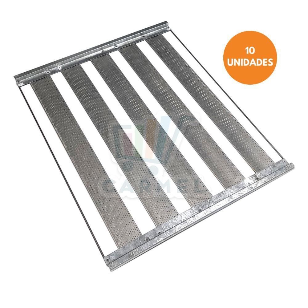Kit com 10 Un Assadeiras De Pão Francês 58X70 - 5 Tiras De 7Cm Innal