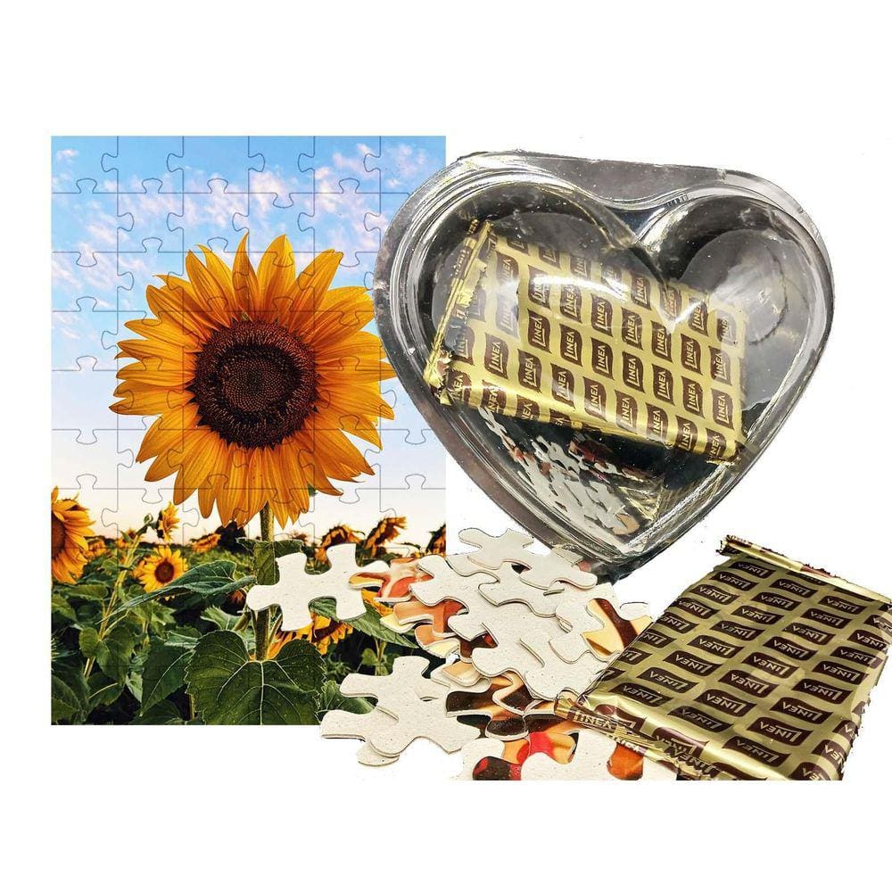 Presente De Páscoa Diet Chocolate Para Idosos + 1 Quebra-Cabeça Flores De 60 Peças