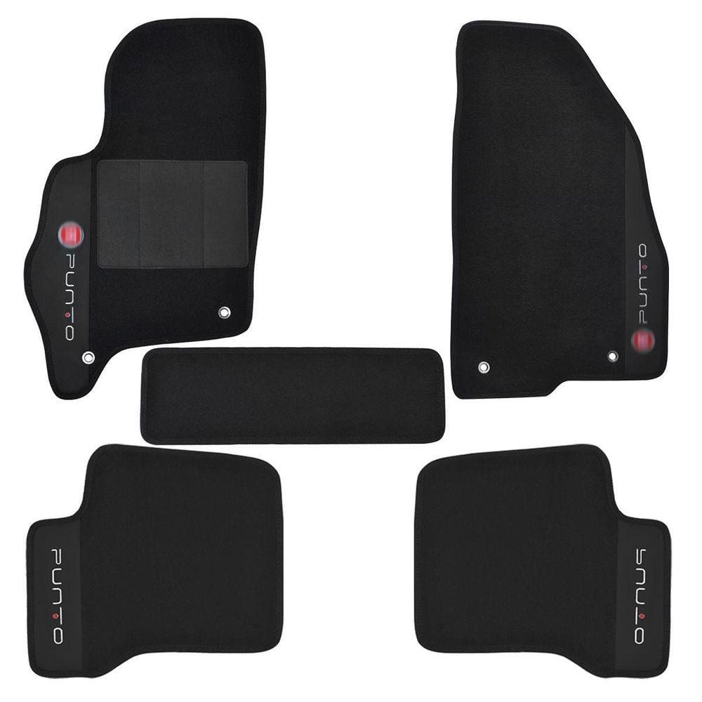 Tapete Carpete Preto  Hitto 8Mm Fiat Punto
