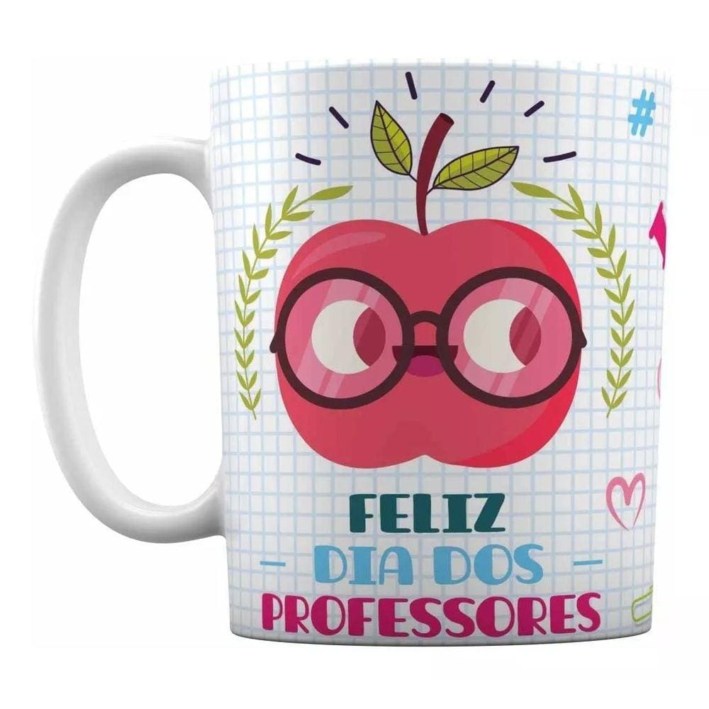 Caneca Branca Personalizada Dia dos Professores