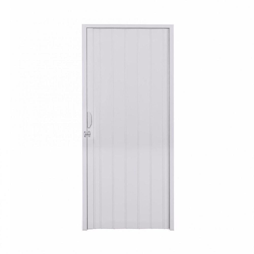 Porta Sanfonada PVC Polifort 210 x 100cm Cinza