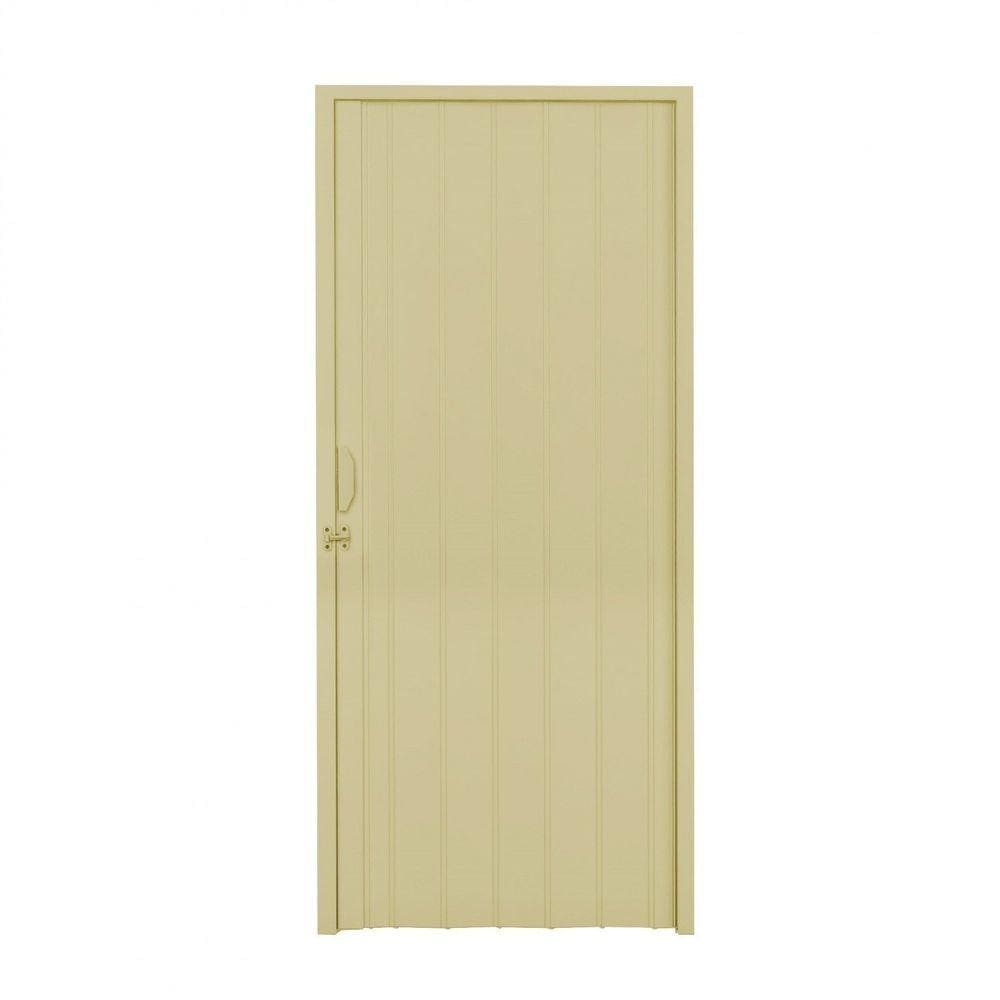 Porta Sanfonada PVC Polifort 210 x 90cm Bege