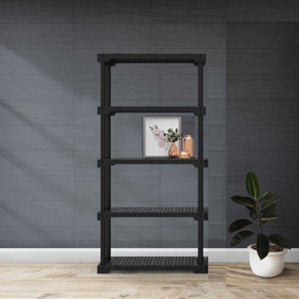 Estante Modular 5 Prateleiras Cube Eco Grifit Preto