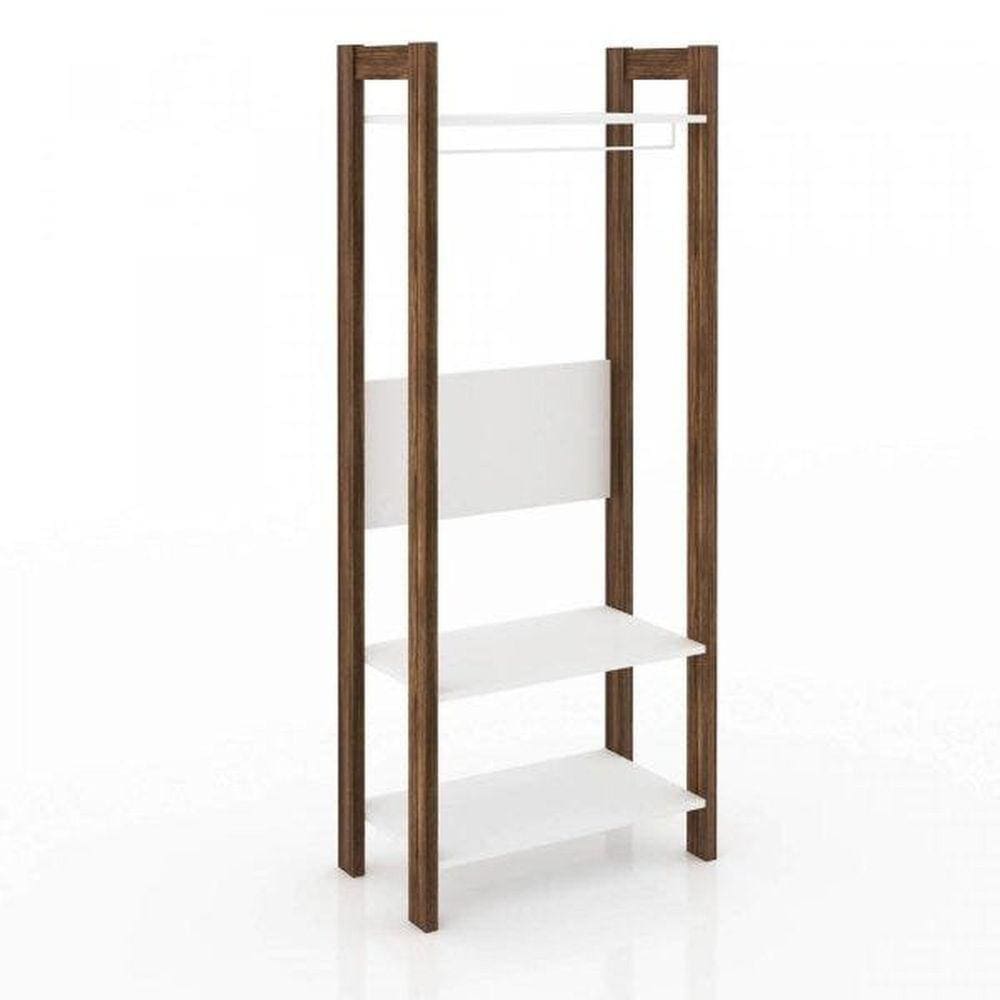Módulo para Closet com Cabideiro Az Tecno Mobili Branco/Nogal