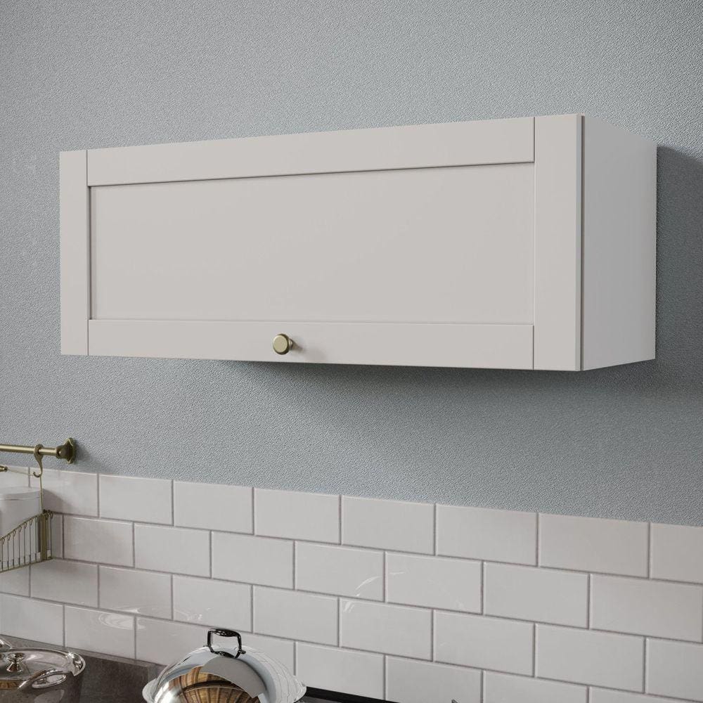 Armário Aéreo Porta Basculante 90cm Arizona CabeCasa MadeiraMadeira Branco