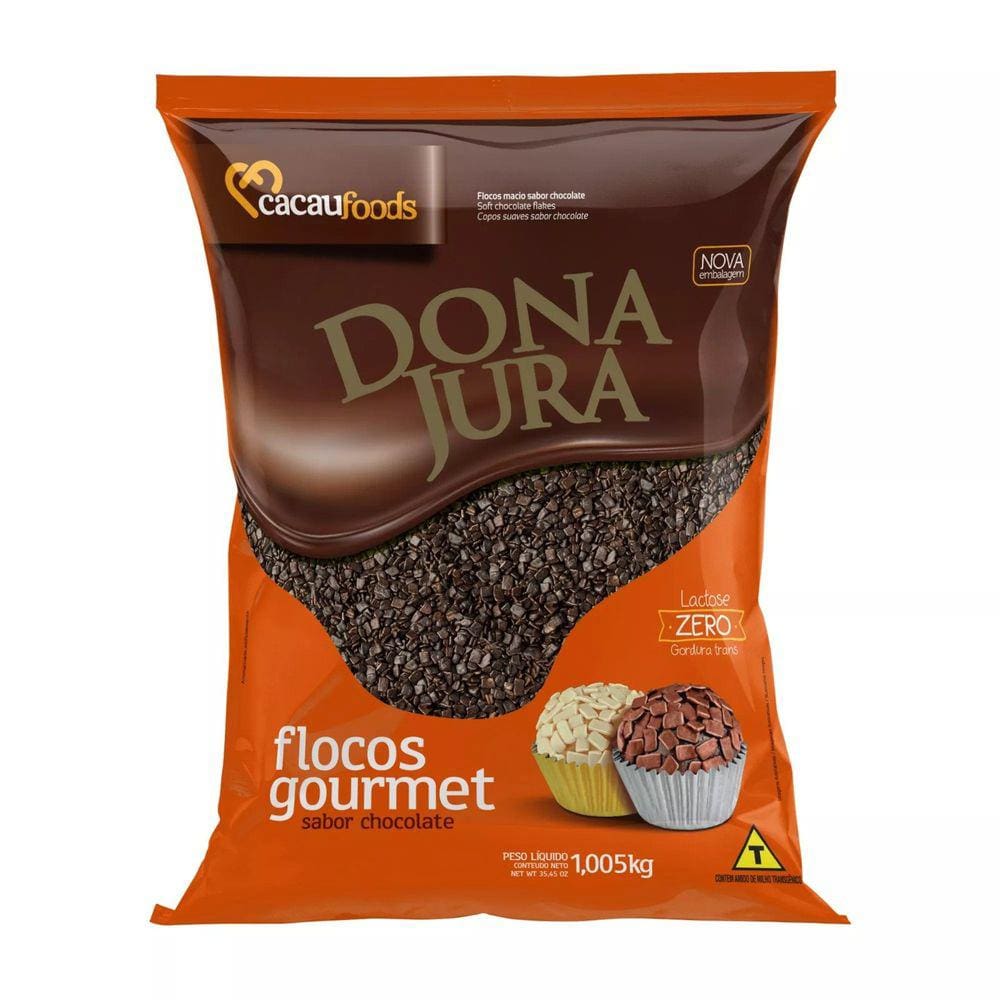 Flocos Sabor Chocolate Macio 1,005kg - Dona Jura