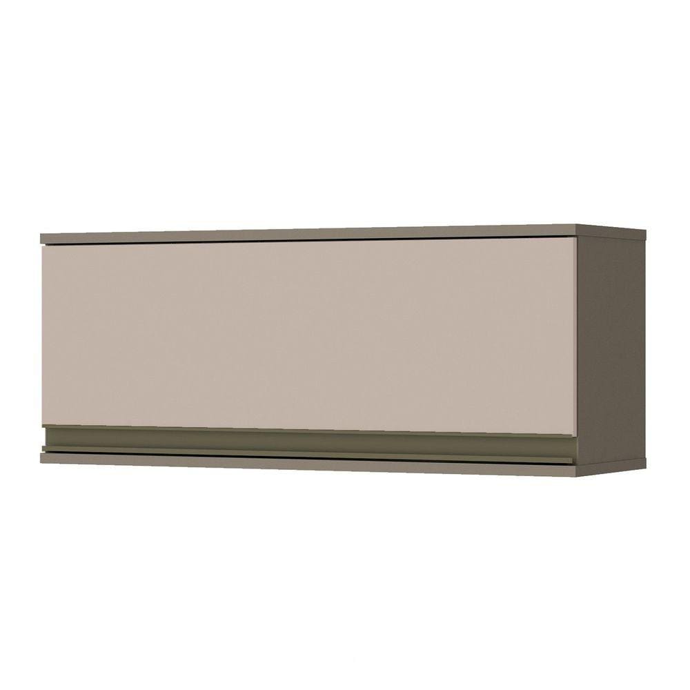 Armário Aéreo 1 Porta Basculante 80cm Connect Henn Duna/Cristal
