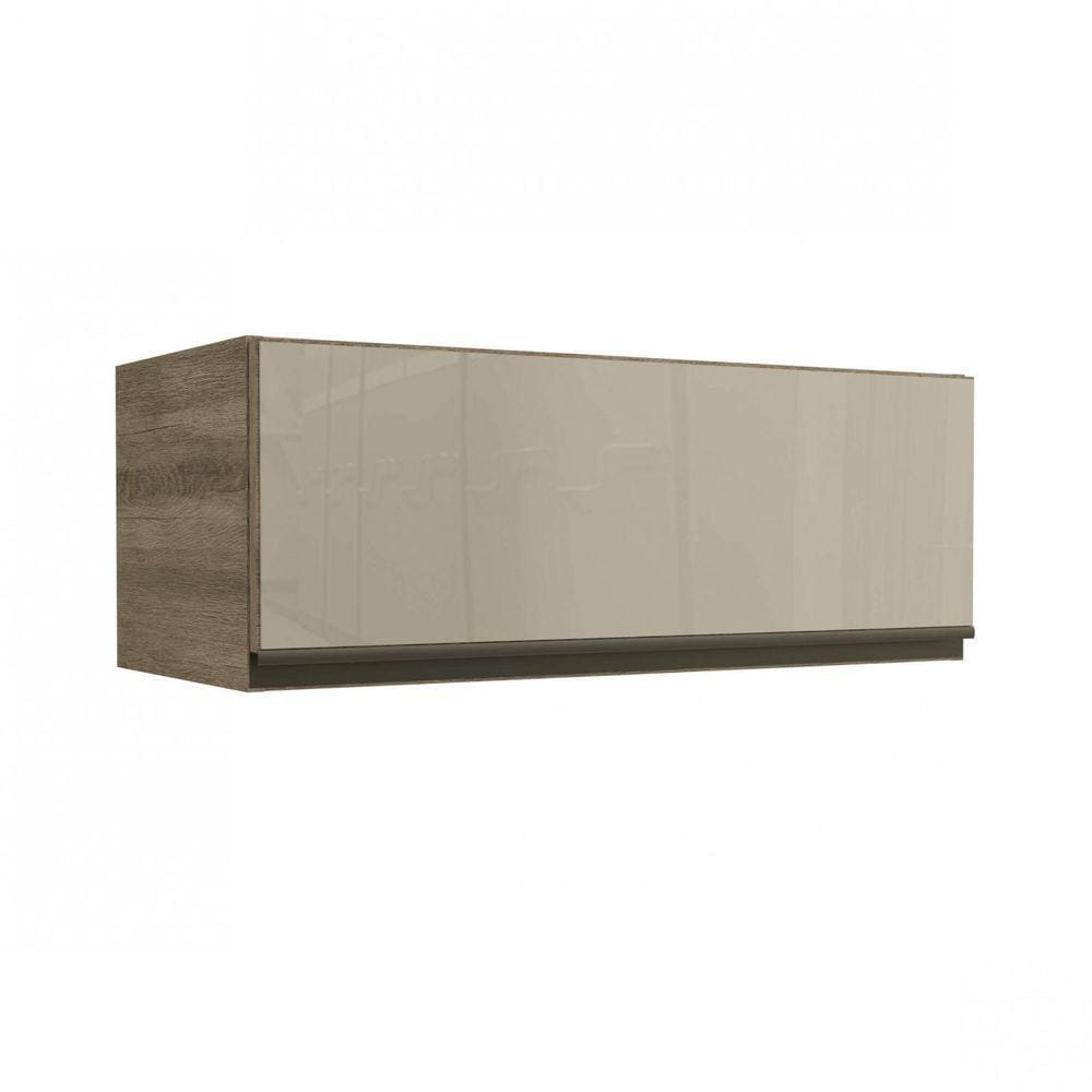 Armário de Cozinha Aéreo 1 Porta Basculante 80cm Maxxi Kappesberg Nogal