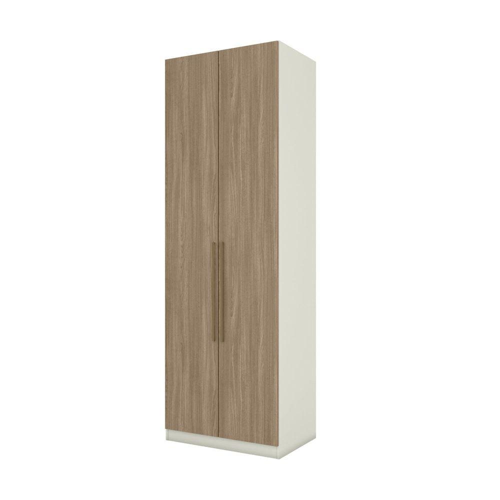 Guarda Roupa 2 Portas Cabideiro Seletto Henn Areia HP / Jequitibá