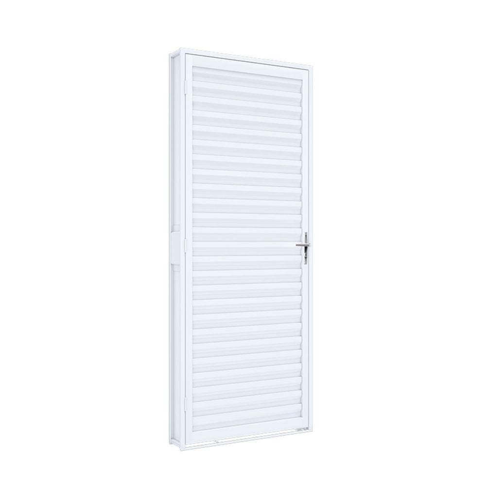 Porta de Aço de Giro Laminada 215x70cm Riobras Branco