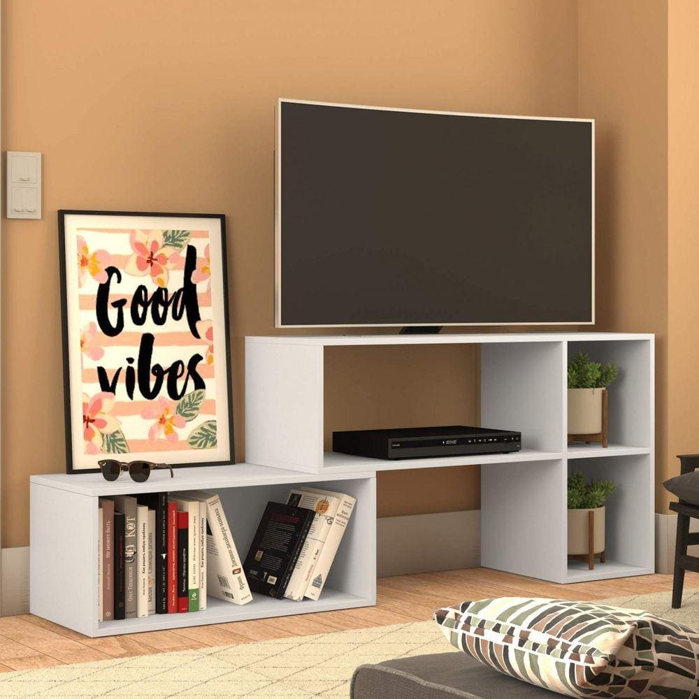 Rack para TV até 42 Polegadas Nova Mobile Branco