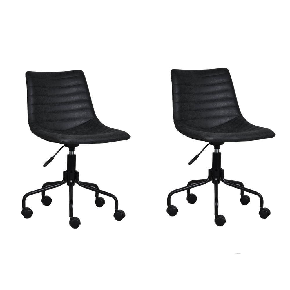Conjunto 2 Cadeiras Office Florença Rivatti Preto