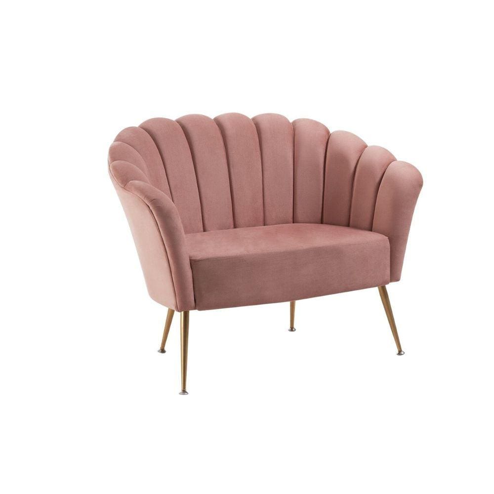 Sofá 2 Lugares 135cm Pétala Daf Mobiliário Rosa
