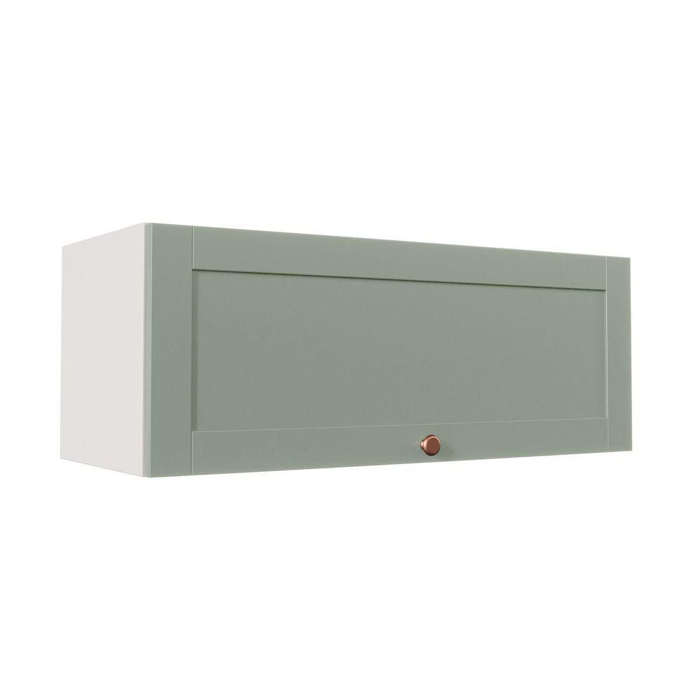 Armário Aéreo Porta Basculante 90cm Arizona CabeCasa MadeiraMadeira Branco/Menta