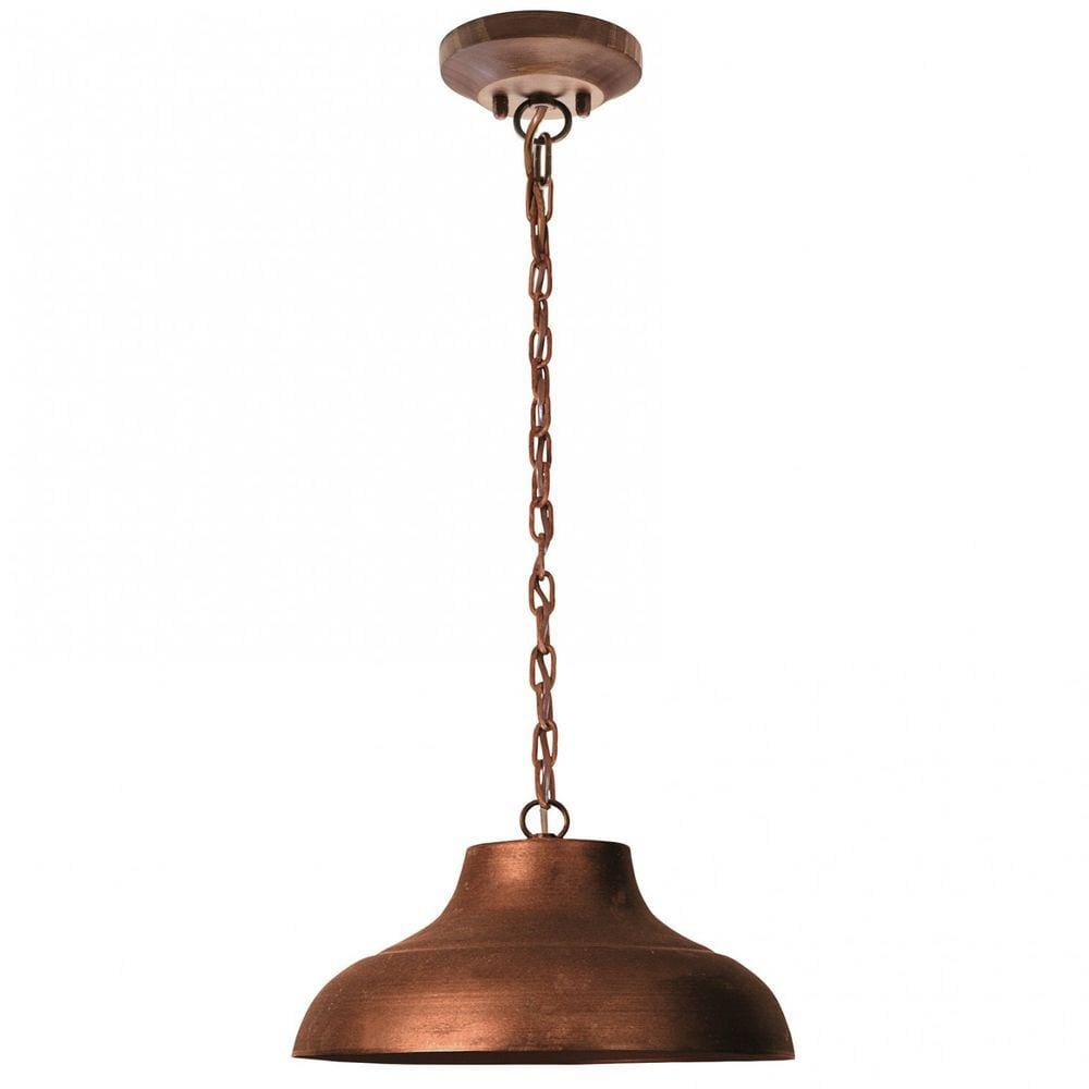 Pendente 1L Estância 29cm Madelustre Metal Oxidado
