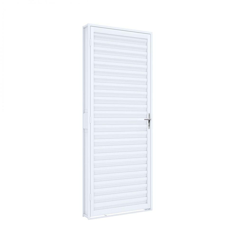 Porta de Aço de Giro 215x85cm Laminada Riobras Branco