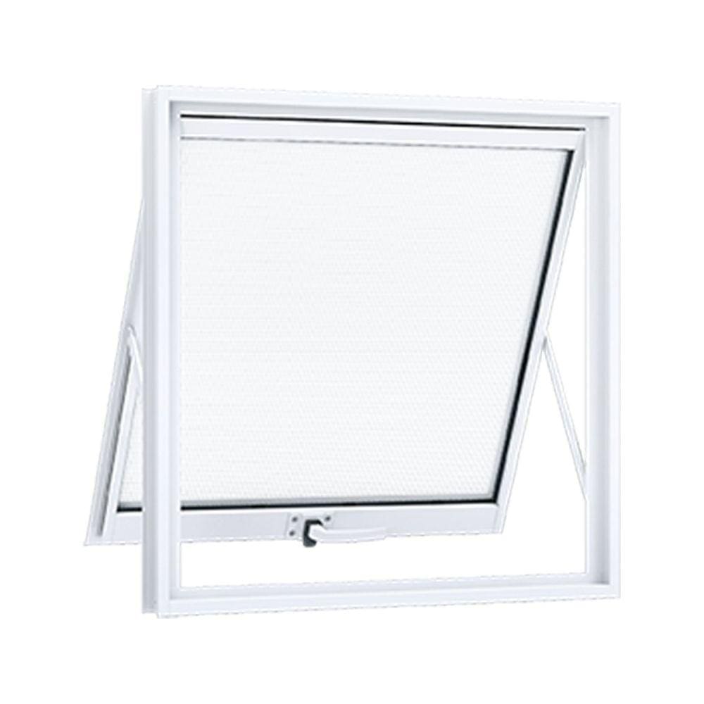Janela de Aluminio Maxim-ar 60x60cm com Vidro Lucasa Alumínios Branco