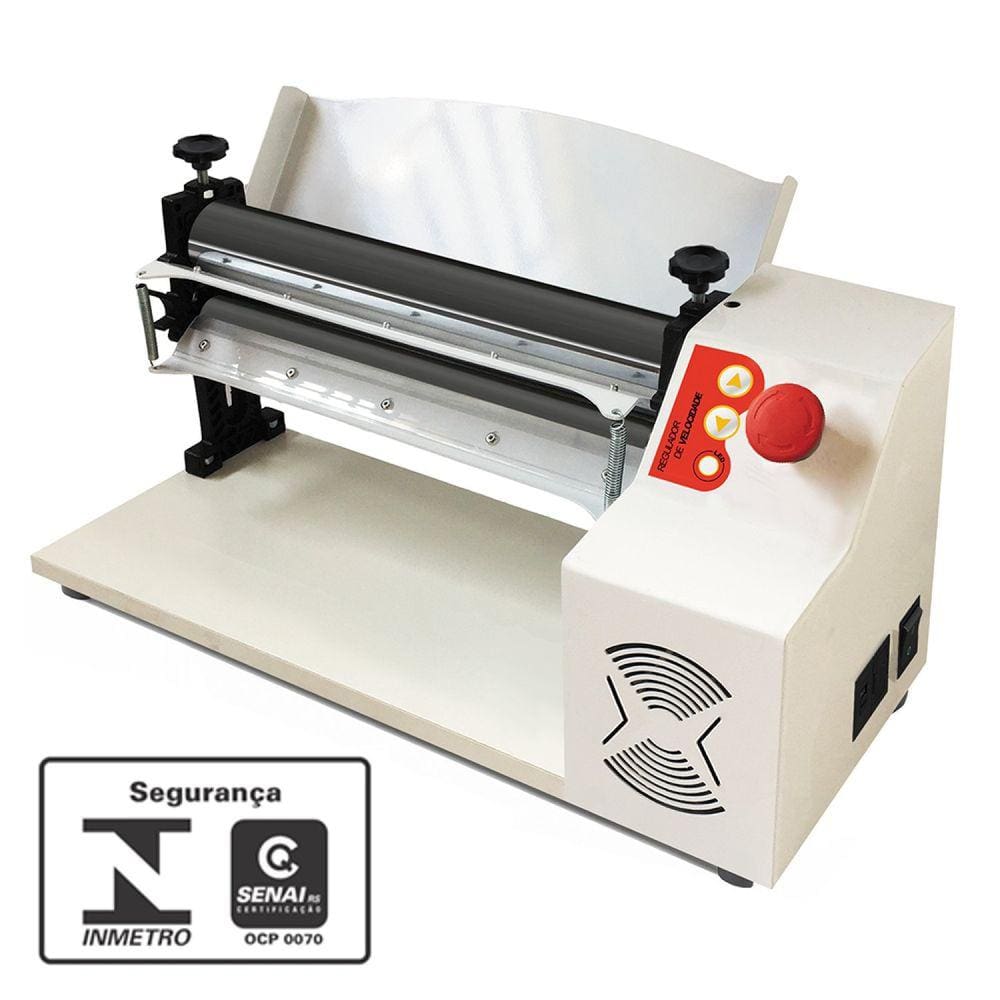 Cilindro Laminador Elétrico Antiaderente com Regulador de Velocidade Bivolt 400x57mm 1/3cv 50/60 HZ Branco