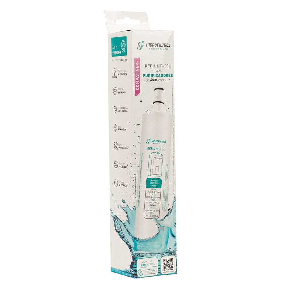 Refil Compatível para Purificador Consul Hf-csl Hidro Filtros