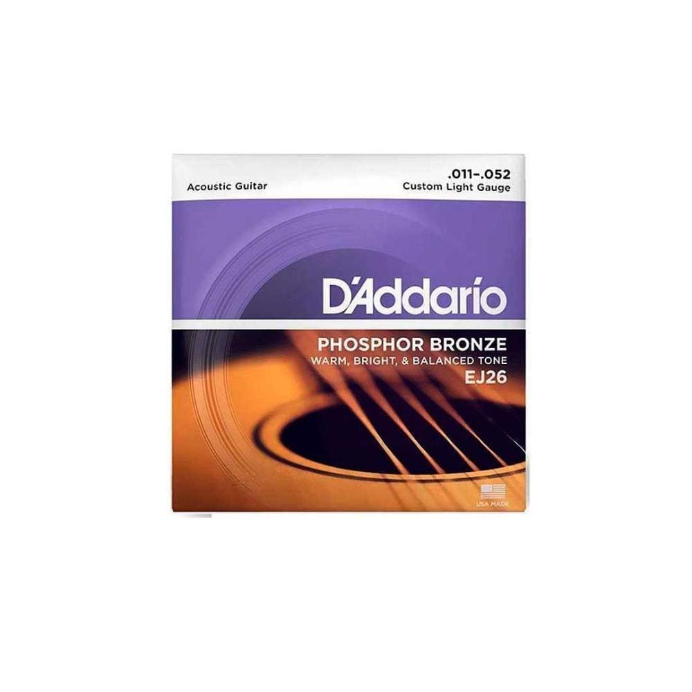 Cordas Para Violão Aço D Addario Phosphor Bronze Ej26 .011-.052 [f108]