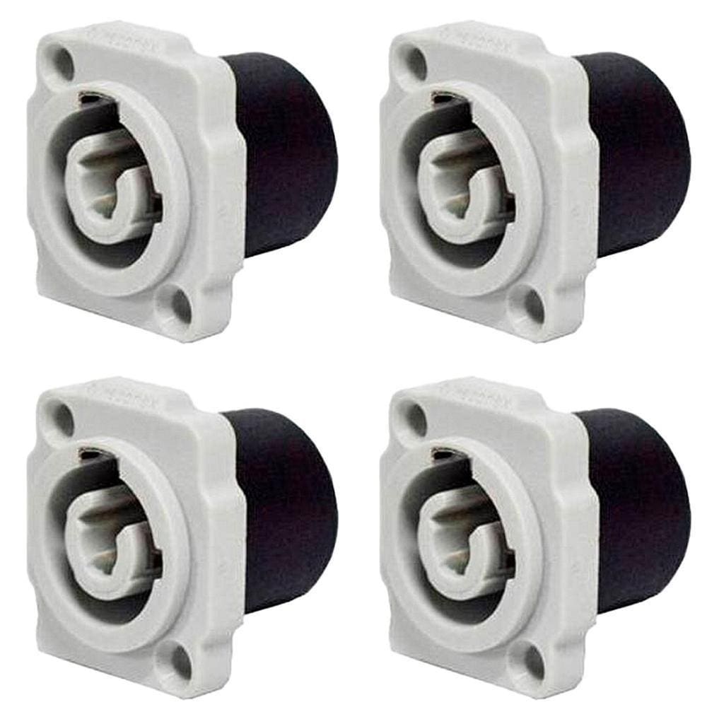 Conector De Ac-out Painel Wc 1833 Out P Gy Pgy Azul Wireconex 04 Unidades [f108]