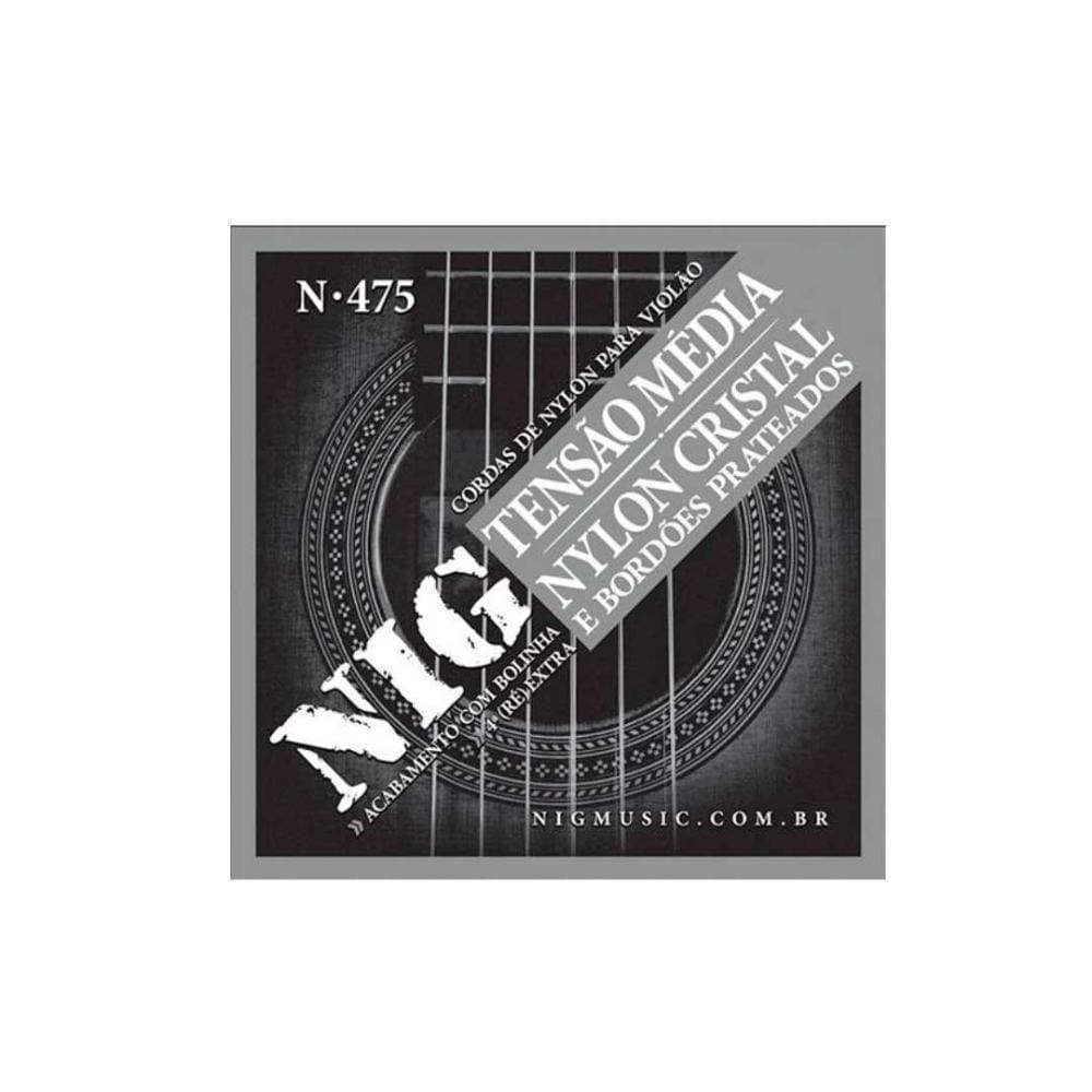 Encordoamento Violão Nylon-cristal-prateada Tensão Media Nig - 4ª Corda (ré) Extra - N475 [f108]