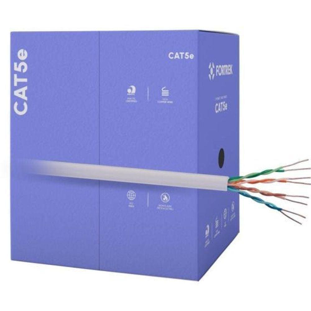 Cabo De Rede Cat5e 305m Fortrek Fk500c Cmx Cinza - Cx - 305 [f002]