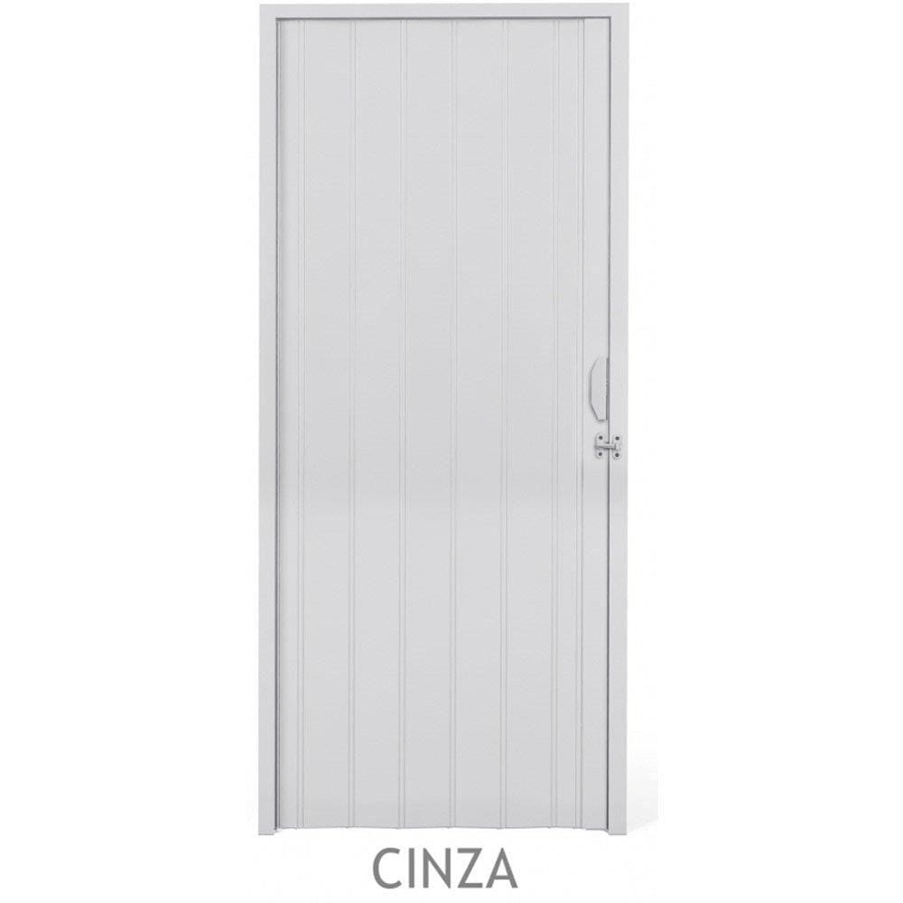 Porta Sanfonada PVC Plastilit 0,70x2,10m Cinza