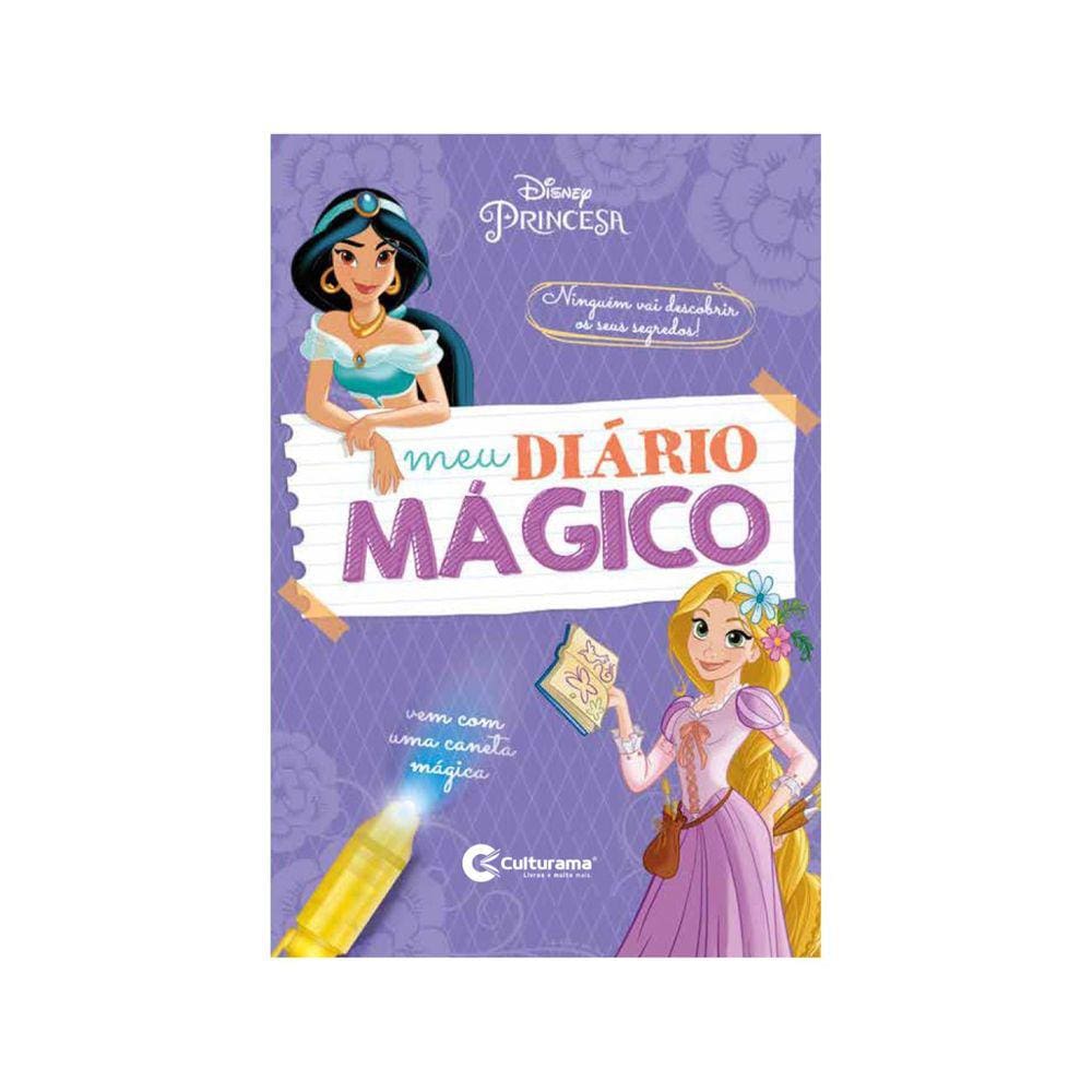 Meu Diário Livro Secreto Caneta Tinta Mágica Princesa Disney