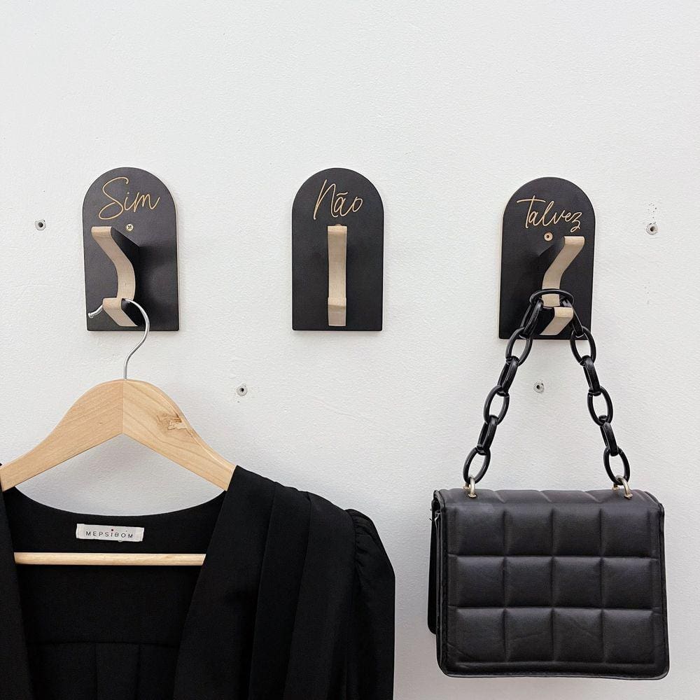 9 Ganchos Provador de loja roupas boho premium capela arco