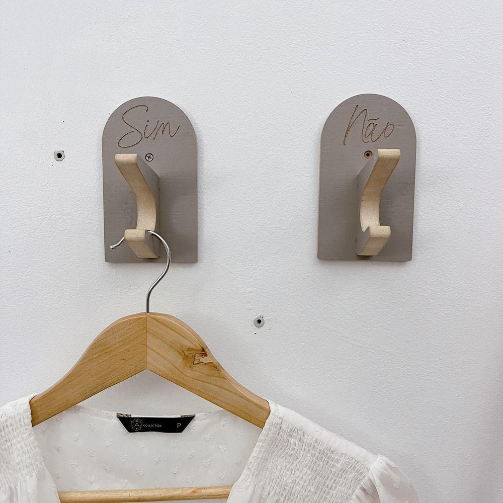 10 Ganchos de Provador loja roupas boho premium capela arco