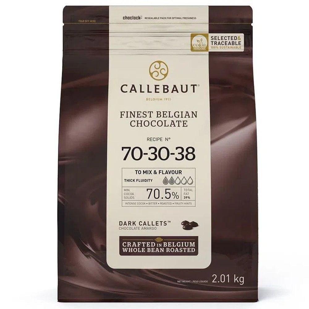 Chocolate Gotas Amargo 70,5% 2,01kg ( 38nv) - Callebaut