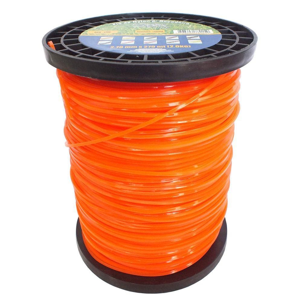 Rolo de Fio de Nylon 279 Metros 2,70mm Quadrado Spin Vucan