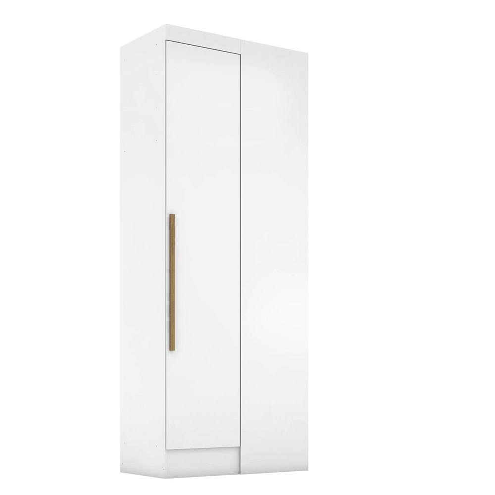 Módulo para Guarda-roupa Smart Canto 1 Porta Espresso Móveis Branco