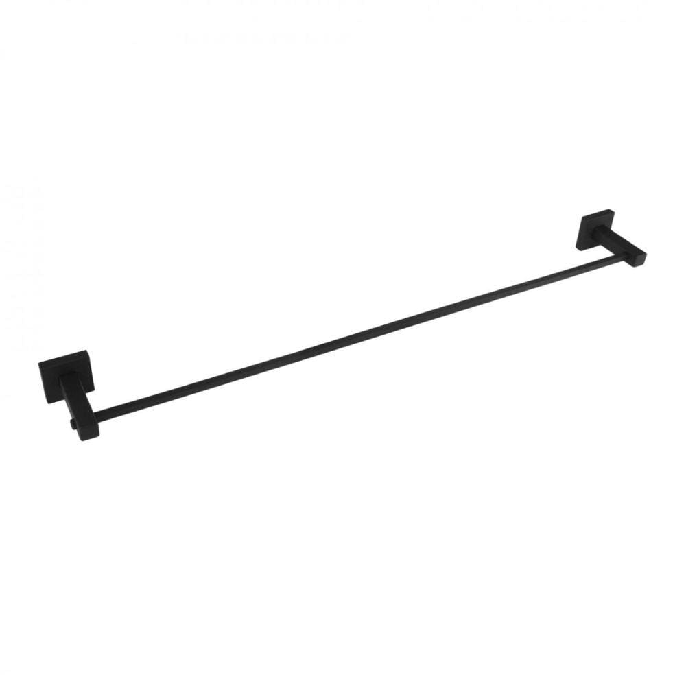 Porta Toalha de Banho 62cm Inox Square Sq12531 Preto Fosco