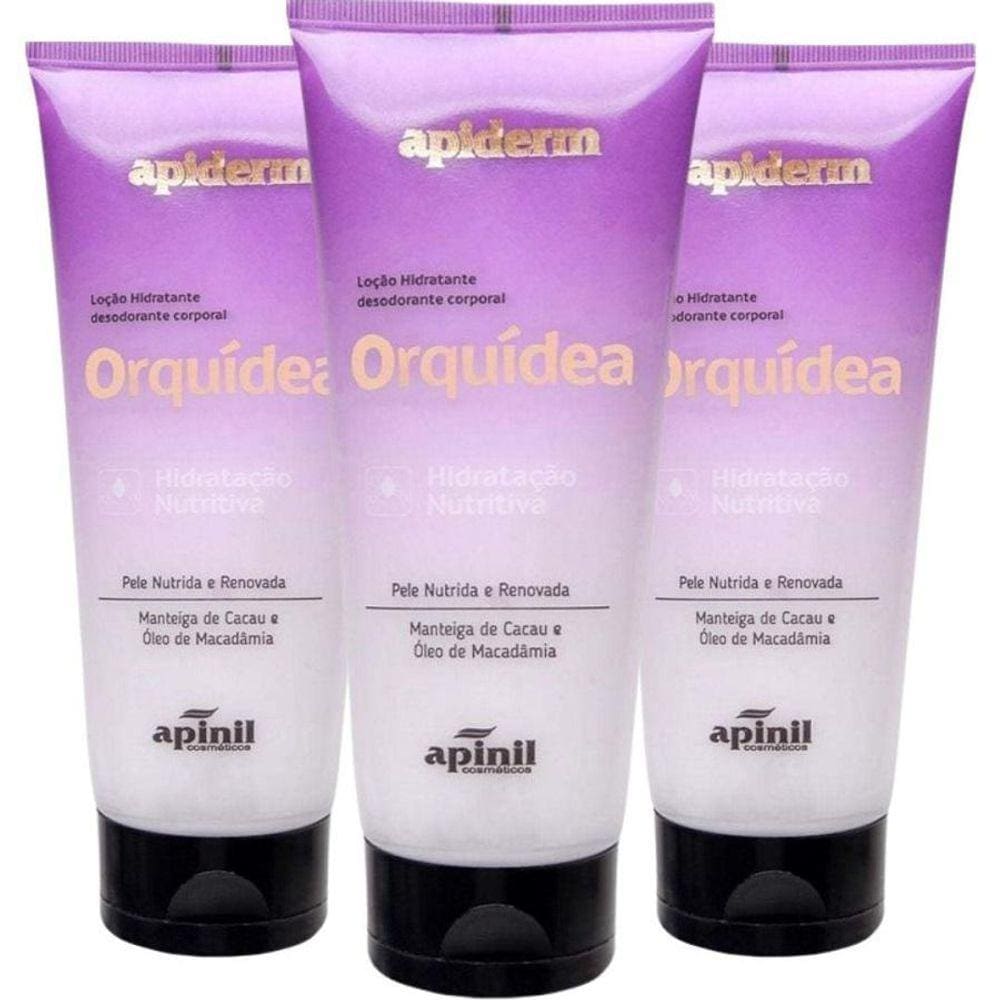 Kit 3 Loção Hidratante Corporal Orquídea Apinil 190G