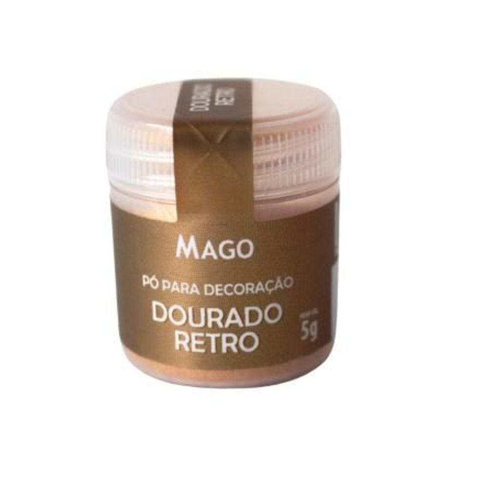 Pó para Decoração Dourado Retro 5g - Mago