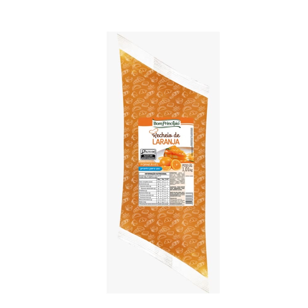 Recheio Forneável Laranja 1,01kg - Bom Princípio