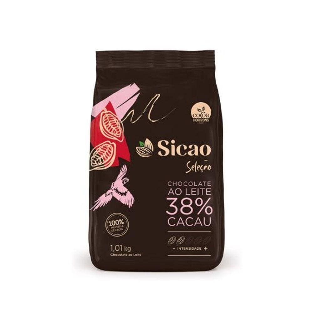Chocolate Seleção Ao Leite 38% 1,01kg - Sicao
