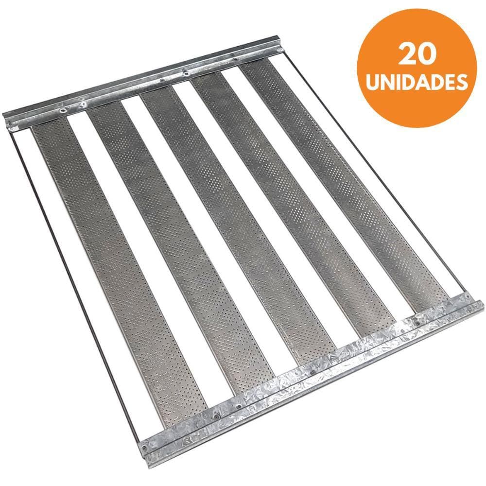 Kit com 20 Un Assadeiras De Pão Francês 58X70 - 5 Tiras De 7Cm Innal