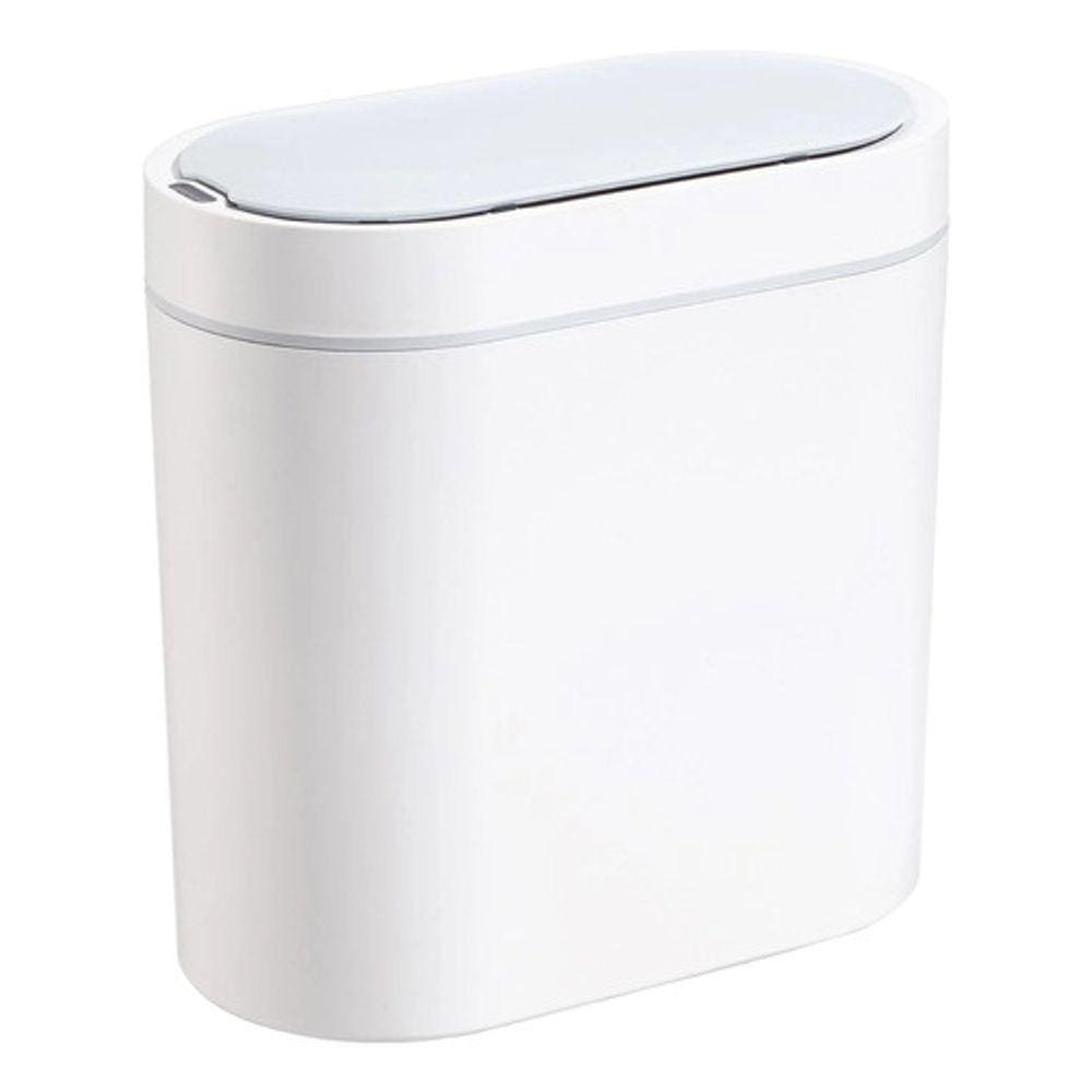 Lixeira Banheiro Plástico 6 L Automática 27x26x14cm - Branca