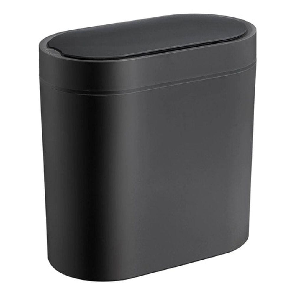 Lixeira Banheiro Plástico 6 L Automática 27x26x14cm - Preta